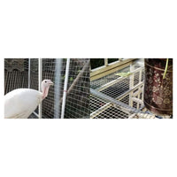 Trade Shop - Set 3pz Rete Metallica Zincata 1x3mt Recinzione Protezione Alberi Giardino Animali 020249 -