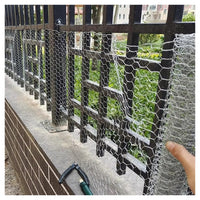 Trade Shop - Set 3pz Rete Metallica Zincata Maglia Esagonale 0.5x3mt Recinzione Protezione 020253 -        