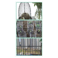 Trade Shop - Set 3pz Rete Metallica Zincata Maglia Esagonale 0.5x3mt Recinzione Protezione 020253 -        