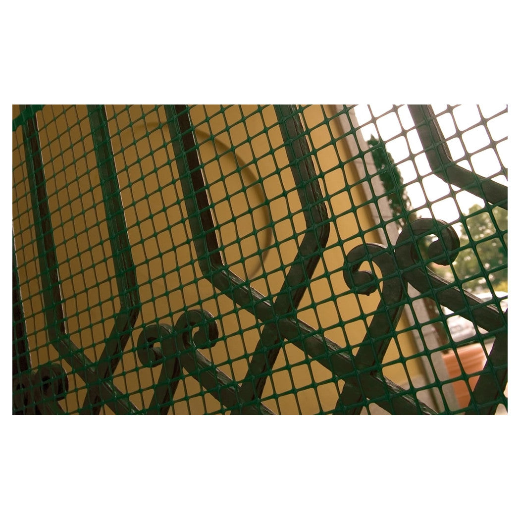Trade Shop - Set 3pz Rete Plastica Protettiva Verde 0,5x5mt Cancelli Recinzioni Balconi Maglia 16mm 219788 -        