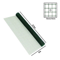 Trade Shop - Set 3pz Rete Plastica Protettiva Verde 0,5x5mt Cancelli Recinzioni Balconi Maglia 16mm 219788 -        