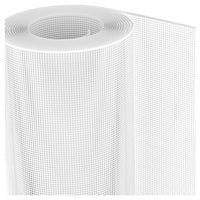 Trade Shop - Set 3pz Rete Protettiva In Plastica Per Aiuole Bianca 1x3mt A Maglia Quadra 5x5mm 76386 -        