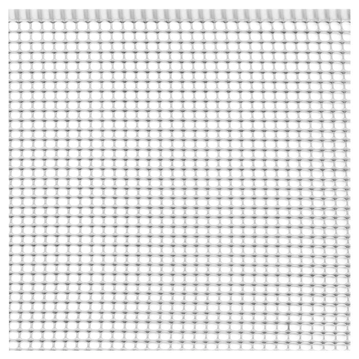 Trade Shop - Set 3pz Rete Protettiva In Plastica Per Aiuole Bianca 1x3mt A Maglia Quadra 5x5mm 76386 -        
