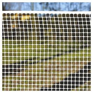 Trade Shop - Set 3pz Rete Protettiva In Plastica Per Aiuole Bianca 1x3mt A Maglia Quadra 5x5mm 76386 -        