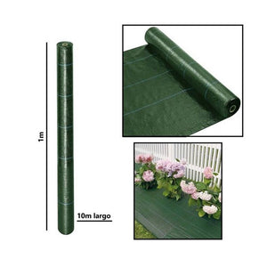 Trade Shop - Set 3pz Rete Telo Pacciamatura Anti Erba Orto Giardino Serra 1x10mt Resistente 222251 -        