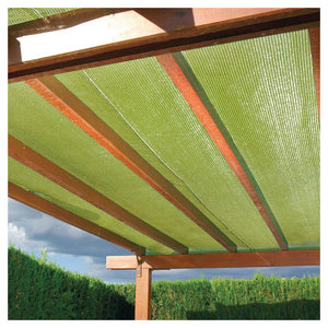 Trade Shop - Set 3pz Rotolo Rete Ombreggiante Beige Fitta 1.5x5mt Protezione Giardini Terrazze 017069 -        