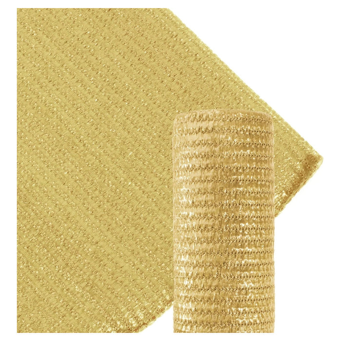 Trade Shop - Set 3pz Rotolo Rete Ombreggiante Beige Fitta 1.5x5mt Protezione Giardini Terrazze 017069 -        