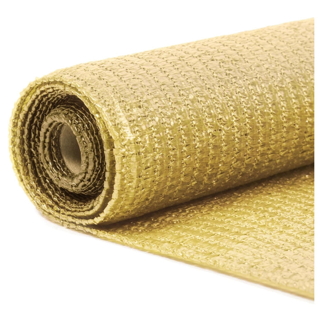 Trade Shop - Set 3pz Rotolo Rete Ombreggiante Beige Fitta 1x5mt Protezione Giardini Terrazze 017068 -        