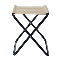 Trade Shop - Set 3pz Sgabello Pieghevole In Metallo Tessuto Per Campeggio Pesca Spiaggia Mare 020228 -        