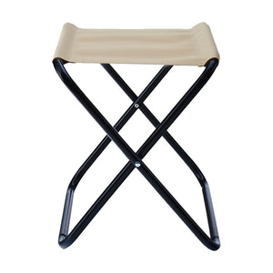 Trade Shop - Set 3pz Sgabello Pieghevole In Metallo Tessuto Per Campeggio Pesca Spiaggia Mare 020228 -        