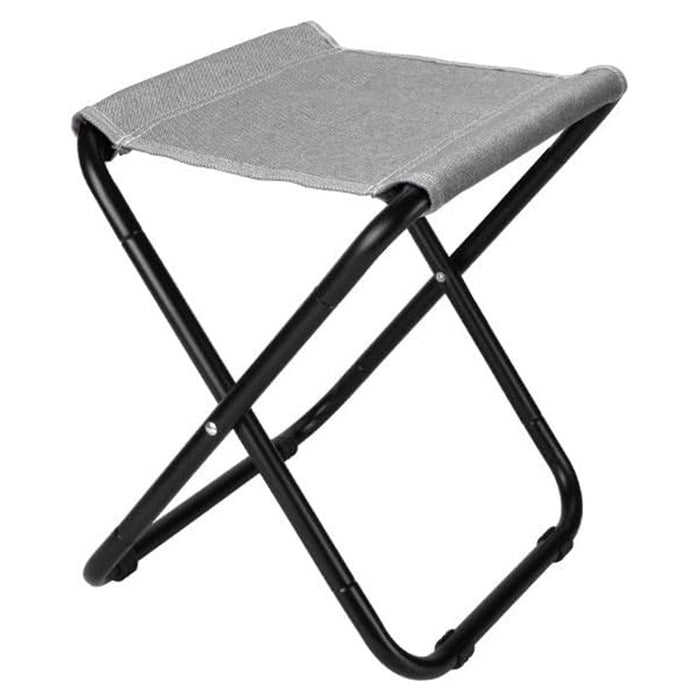 Trade Shop - Set 3pz Sgabello Pieghevole In Metallo Tessuto Per Campeggio Pesca Spiaggia Mare 020228 -        