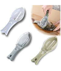 Set 3pz Squamatore Pesci Raschietto Plastica Squame Pesce Casa Cucina Ristorante         