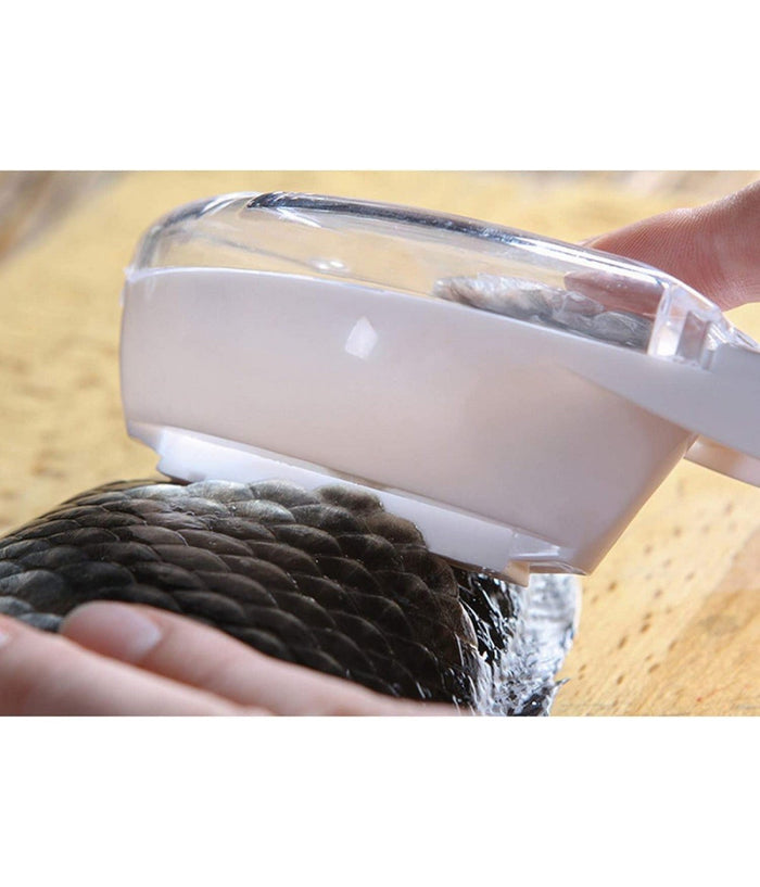 Set 3pz Squamatore Pesci Raschietto Plastica Squame Pesce Casa Cucina Ristorante         