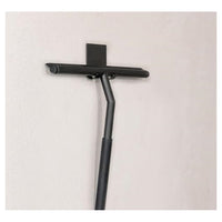 Trade Shop - Set 3pz Tergivetro Per Doccia Gancio Doppio Per Porta Box Appendino Adesivo Nero 87833         