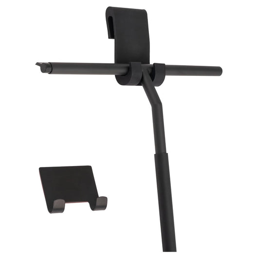 Trade Shop - Set 3pz Tergivetro Per Doccia Gancio Doppio Per Porta Box Appendino Adesivo Nero 87833         