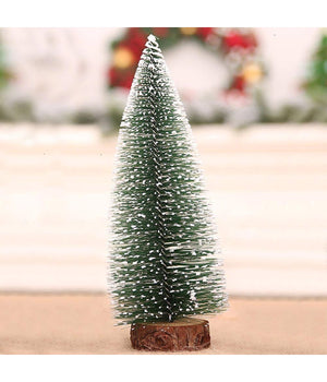 Set 4 Alberelli Innevati Mini Albero Natale 31cm Decorazioni Addobbi Natalizi         