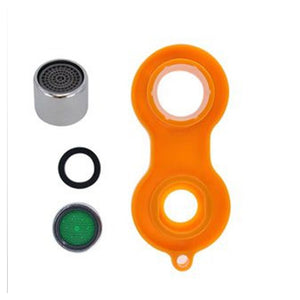 Trade Shop - Set 4 Pezzi Aeratore Per Rubinetti F22 In Abs Filtro Rompigetto Con Chiave 59034 -