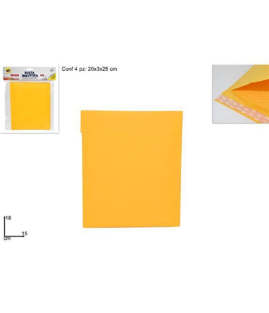 Set 4 Pezzi Buste Imbottite Misura 15x18cm Spedizioni Postali Lettere Bolle Aria         