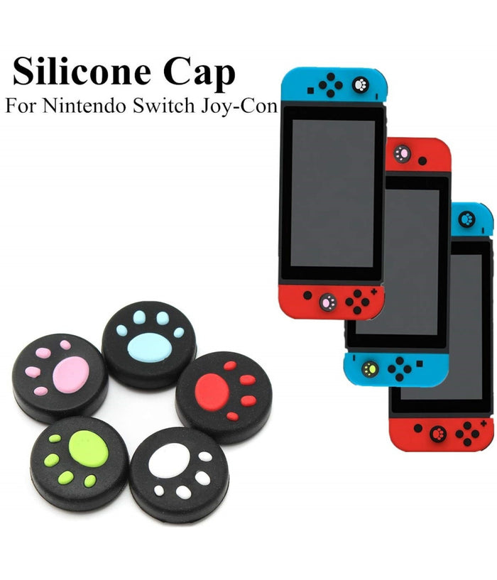 Set 4 Pezzi Copri Tasto Tasti Zampette Anti Scivolo Joystick Ps4 Ps3 Switch         