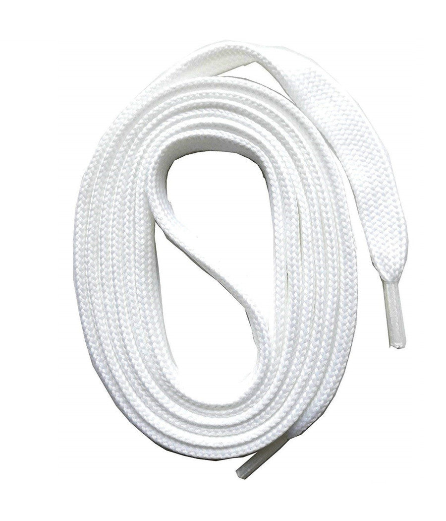 Set 4 Pezzi Lacci Laccio Bianco 90 Cm Stringhe Tondo Tonde Scarpe Resistenti         