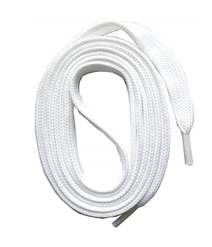 Set 4 Pezzi Lacci Laccio Bianco 90 Cm Stringhe Tondo Tonde Scarpe Resistenti         