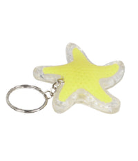 Set 4 Pezzi Mini Torcia Led Portachiavi A Forma Di Stella Tascabile 50mm Dt-2145         