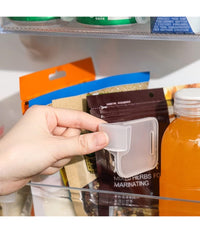 Set 4 Pezzi Organizzatori Divisori Scomparti In Plastica Per Frigorifero Cucina         