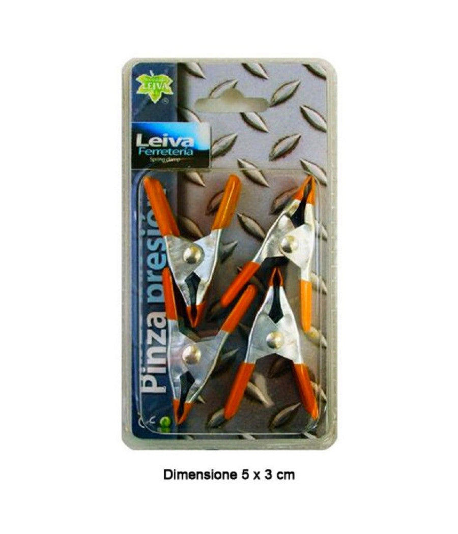 Set 4 Pezzi Pinze A Pressione 5 X 3 Cm Stringenti Tuttofare Fai Da Te         