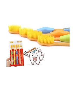 Set 4 Pezzi Spazzolini Spazzolino Da Denti Setole Morbide Proteggi Gengive         