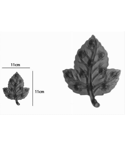 Set 4 Pezzi Tappetini Antiscivolo Foglia Per Doccia Vasca Con Ventosa Nero 69766         