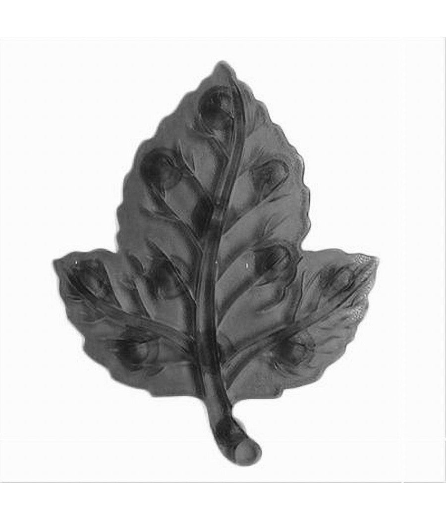 Set 4 Pezzi Tappetini Antiscivolo Foglia Per Doccia Vasca Con Ventosa Nero 69766         