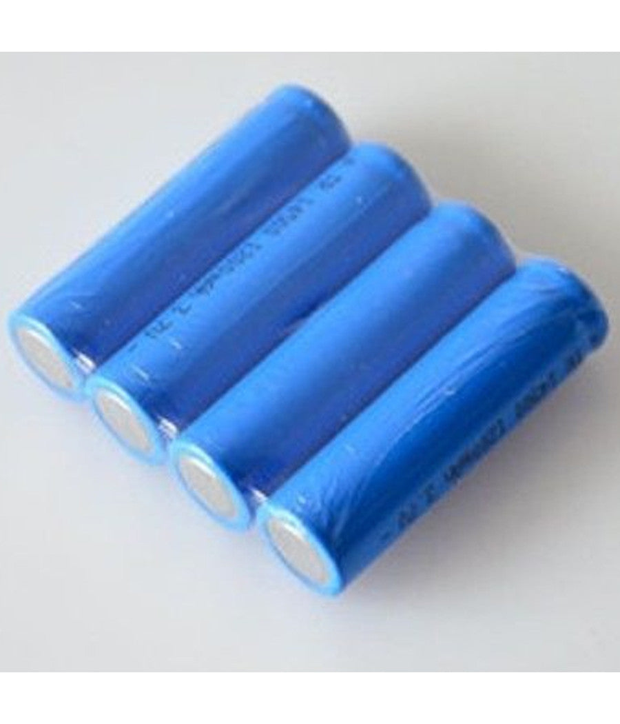 Set 4 Pile Batterie Ricaricabili Gh 14500 360mah 3.7v Per Dispositivi Elettrici         