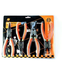 Set 4 Pinze Circolari Anelli Elastici Interni Esterni 180mm Dritte E Angolo 90°         