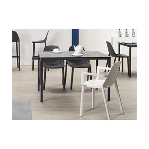 SET 4 POLTRONA PIU' CON BRACCIOLI TECNOPOLIMERO SCAB DESIGN MADE IN ITALY - Tortora 15