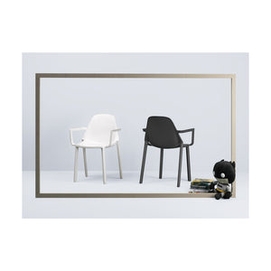 SET 4 POLTRONA PIU' CON BRACCIOLI TECNOPOLIMERO SCAB DESIGN MADE IN ITALY - Tortora 15