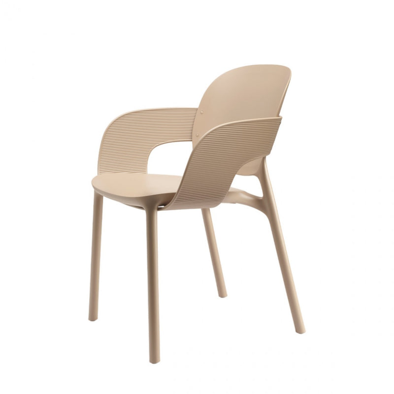 SET 4 POLTRONE HUG TECNOPOLIMERO DA POST CONSUMO INDUSTRIALE SCAB DESIGN - Tortora 15