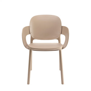 SET 4 POLTRONE HUG TECNOPOLIMERO DA POST CONSUMO INDUSTRIALE SCAB DESIGN - Tortora 15