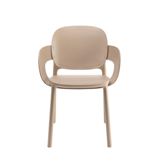 SET 4 POLTRONE HUG TECNOPOLIMERO DA POST CONSUMO INDUSTRIALE SCAB DESIGN - Tortora 15