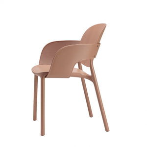 SET 4 POLTRONE HUG TECNOPOLIMERO DA POST CONSUMO INDUSTRIALE SCAB DESIGN - CARAMEL 17