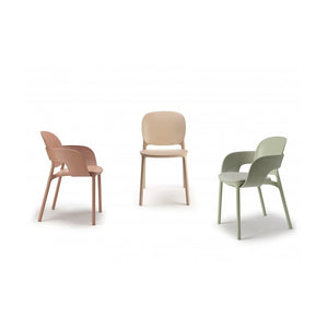 SET 4 POLTRONE HUG TECNOPOLIMERO DA POST CONSUMO INDUSTRIALE SCAB DESIGN - Antracite 81