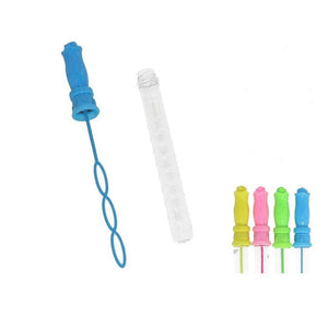 Trade Shop - Set 4 Pz Bacchetta Bolle Di Sapone Spada 25cm 3 Bolle 50ml 4 Colori Feste 975704 -