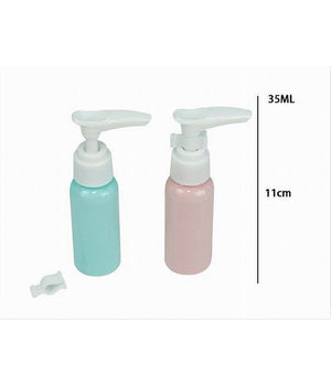 Set 4 Pz Bottiglia Da Viaggio Flacone Vuoto 35ml Con Erogatore Per Lozione 79376         