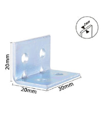 Set 4 Pz Lastrine Lastrina Ad Angolo Angolare 20x20x30x2mm Con Viti Mobili 57118         