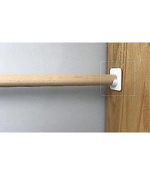 Set 4 Pz Supporti Adesivi Per Bastone Per Tenda Bagno Aste Doccia Bianco 87358         