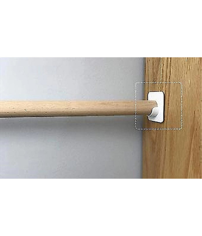 Set 4 Pz Supporti Adesivi Per Bastone Per Tenda Bagno Aste Doccia Bianco 87358         