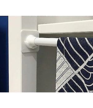 Set 4 Pz Supporti Adesivi Per Bastone Per Tenda Bagno Aste Doccia Bianco 87358         