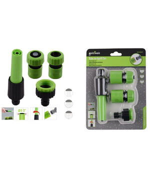 Set 4 Pz Ugelli Tubo Lancia Raccordi Da 1/2" Connettore Irrigare Giardino 90015         