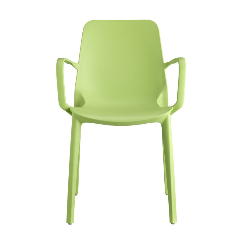 SET 4 SEDIE GINEVRA TECNOPOLIMERO CON BRACCIOLI SCAB DESIGN - Verde pistacchio 51