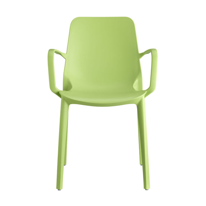 SET 4 SEDIE GINEVRA TECNOPOLIMERO CON BRACCIOLI SCAB DESIGN - Verde pistacchio 51