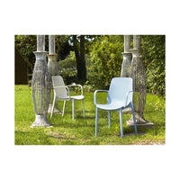 SET 4 SEDIE GINEVRA TECNOPOLIMERO CON BRACCIOLI SCAB DESIGN - Verde pistacchio 51